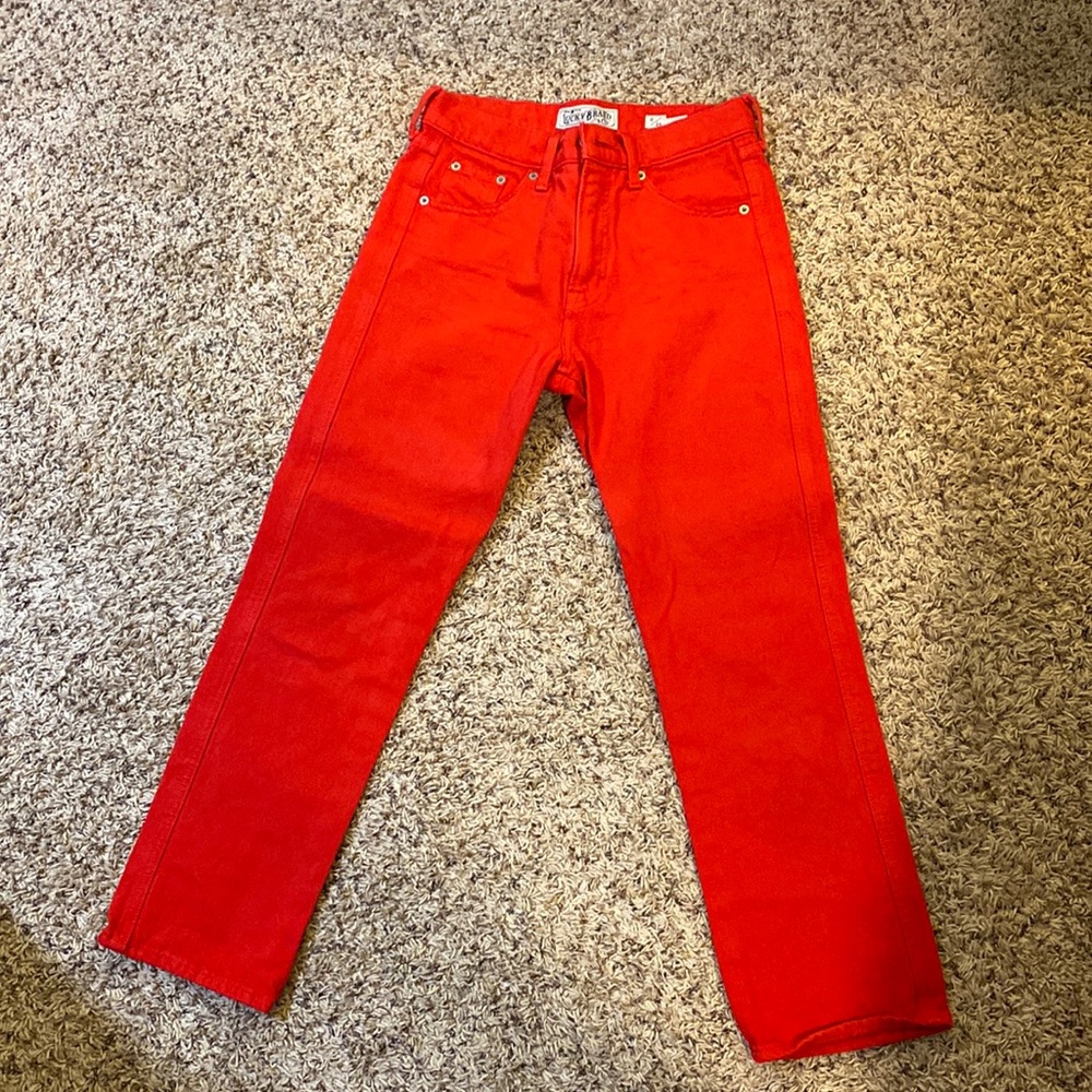 Red Lucky Brand Jeans Ankle Cut